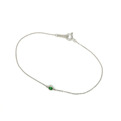 Single Bubble Green Garnet Bracelet - JMW Jewelry Wholesale