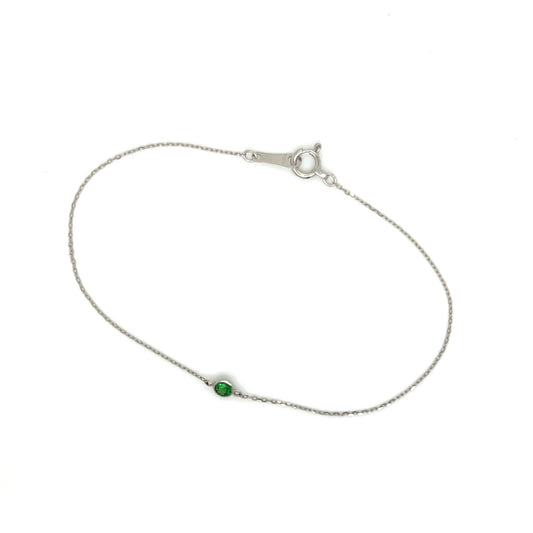 Single Bubble Green Garnet Bracelet - JMW Jewelry Wholesale