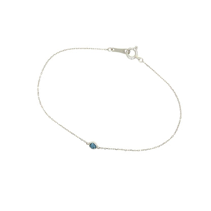 Single Bubble London Blue Topaz Bracelet - JMW Jewelry Wholesale