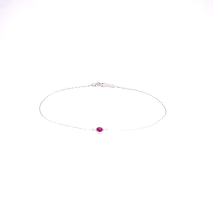 Single Bubble Ruby Bracelet 0.07ct - JMW Jewelry Wholesale