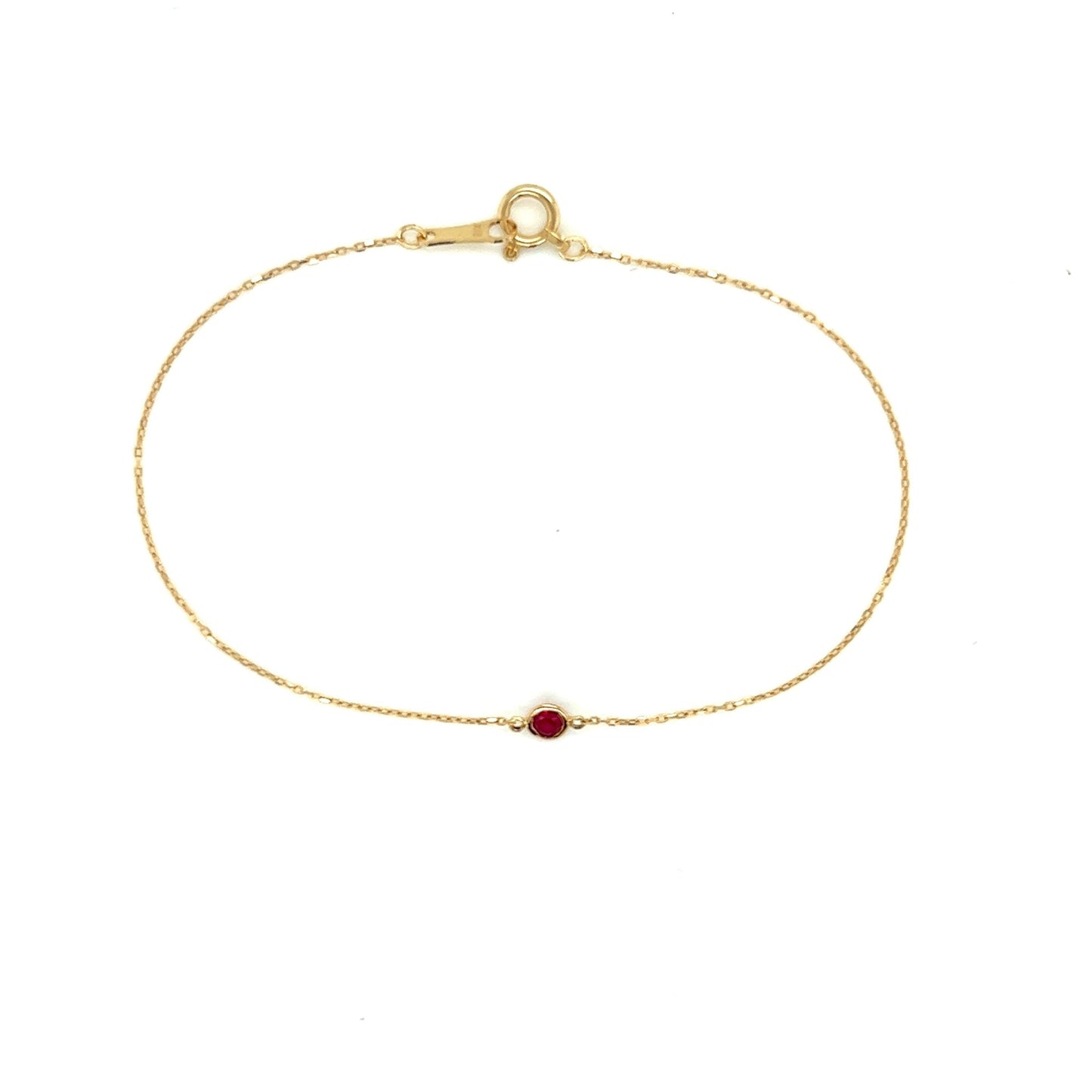 Single Bubble Ruby Bracelet 0.07ct - JMW Jewelry Wholesale