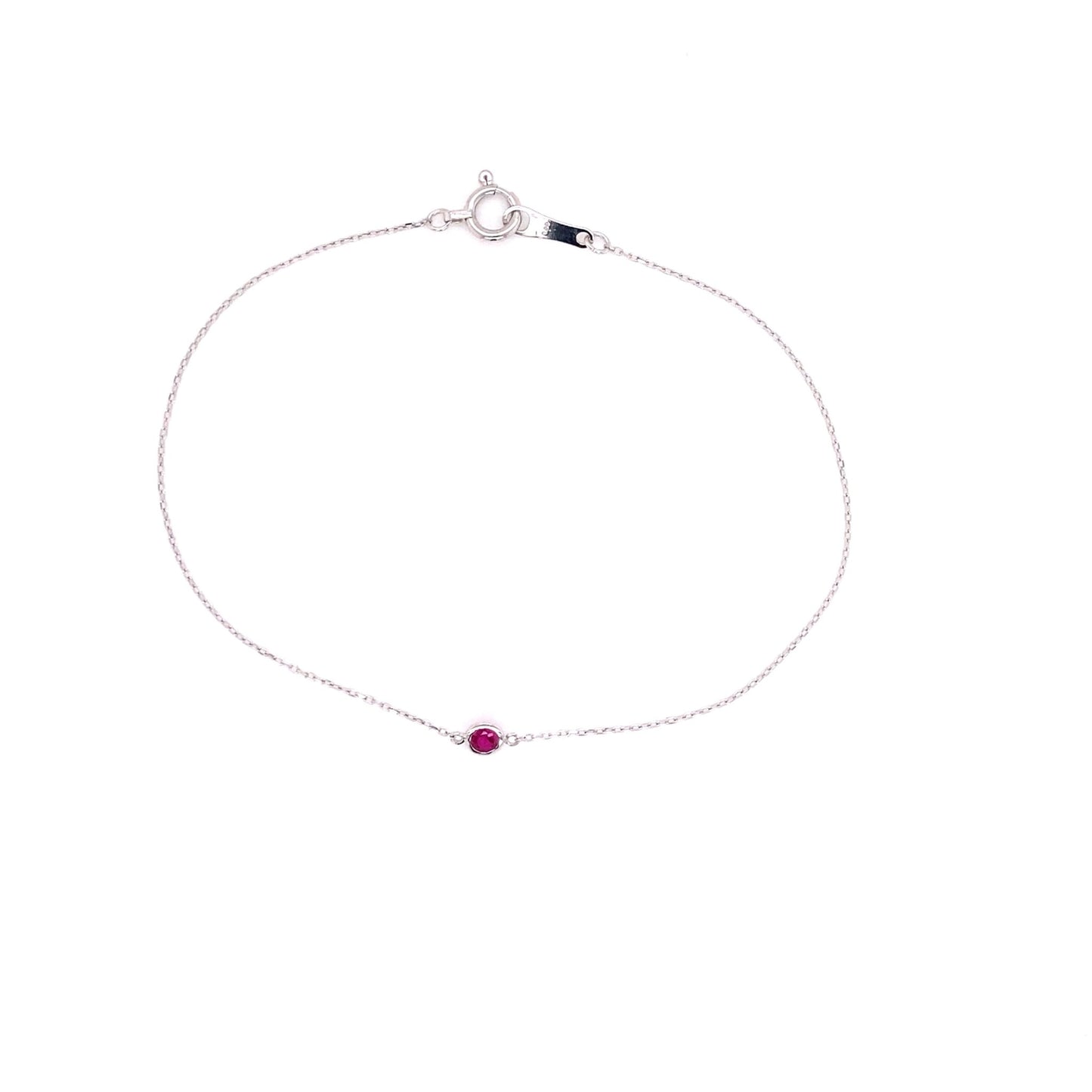 Single Bubble Ruby Bracelet 0.07ct - JMW Jewelry Wholesale