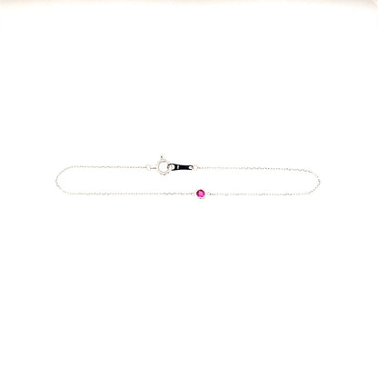 Single Bubble Ruby Bracelet 0.07ct - JMW Jewelry Wholesale