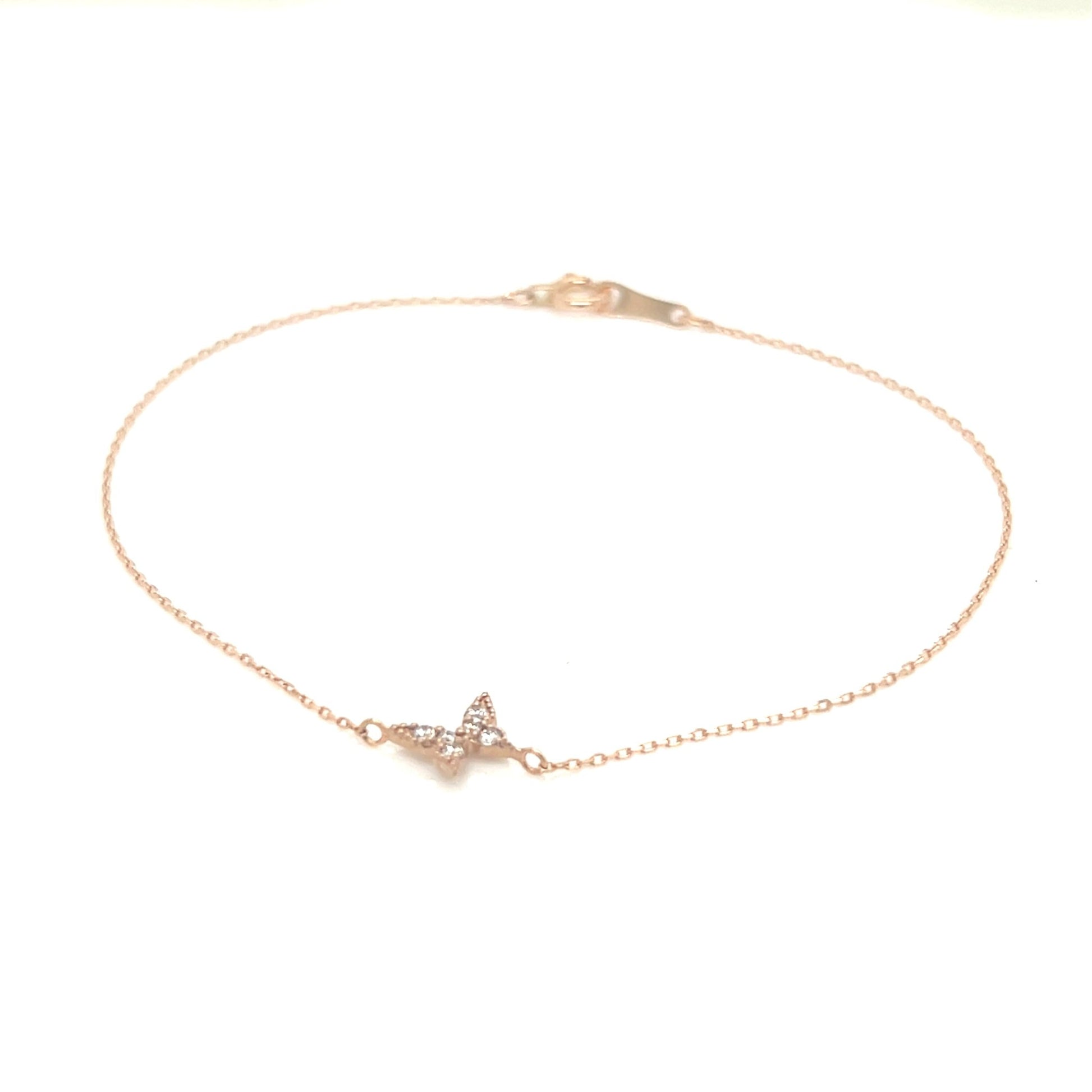 Single Butterfly Bracelet 0.05ct - JMW Jewelry Wholesale