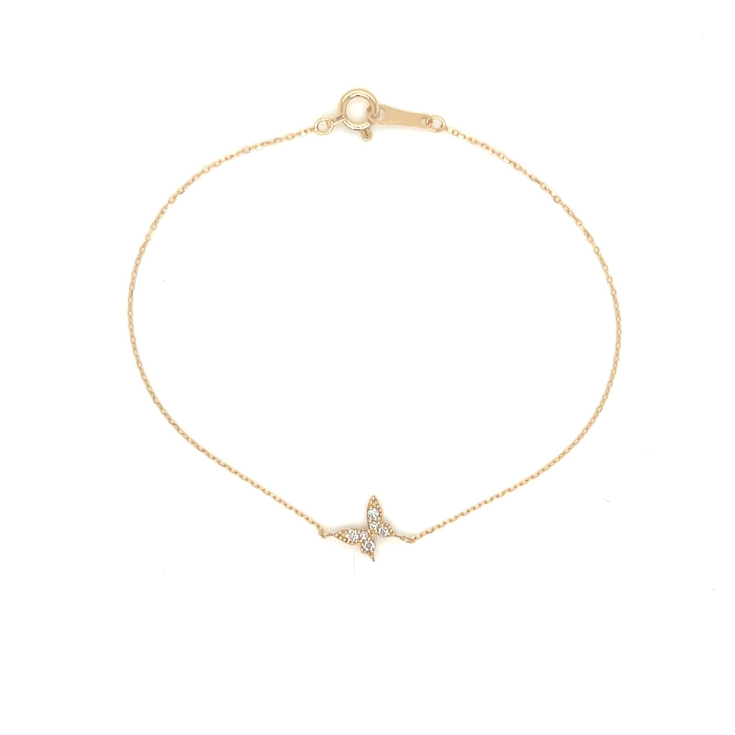 Single Butterfly Bracelet 0.05ct - JMW Jewelry Wholesale
