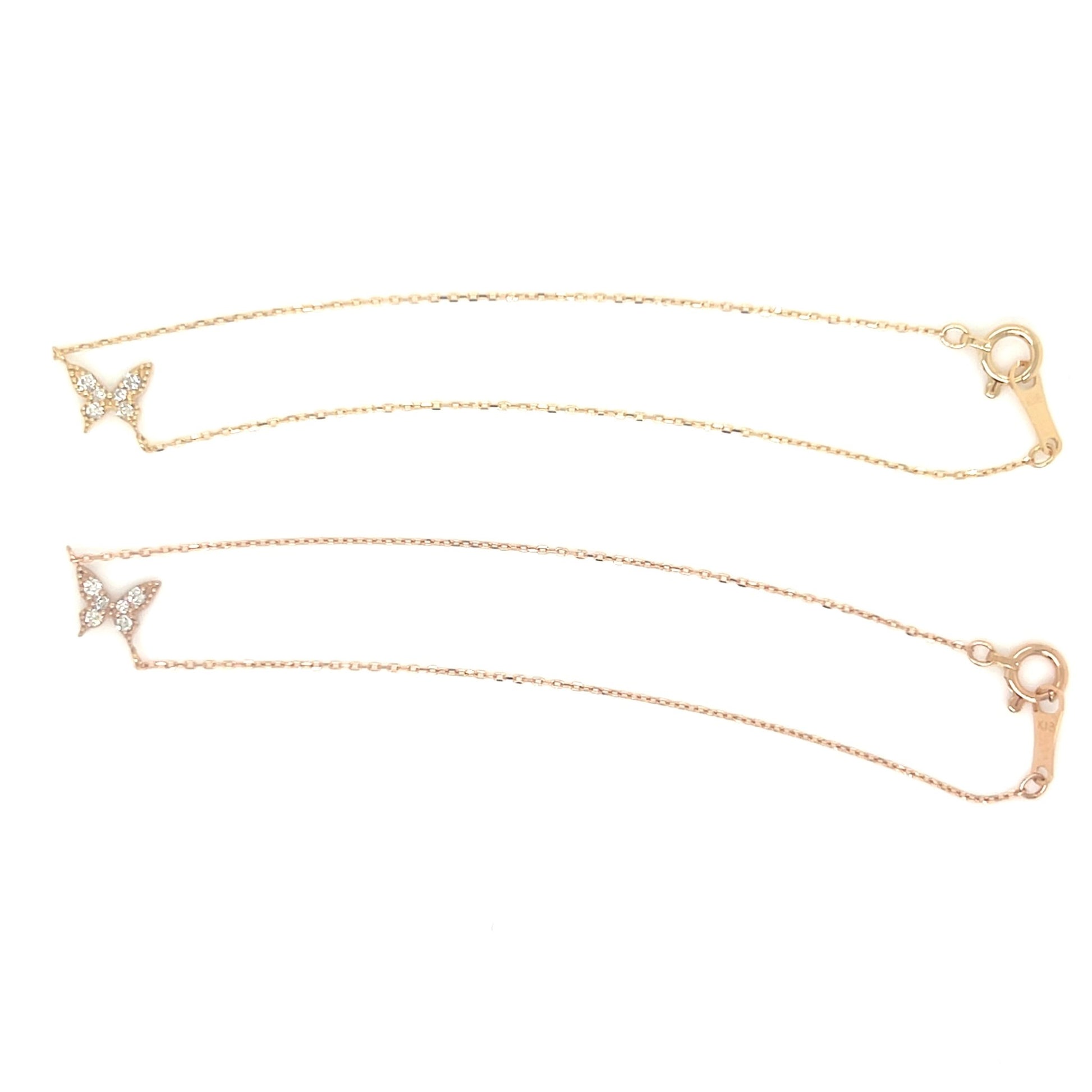 Single Butterfly Bracelet 0.05ct - JMW Jewelry Wholesale