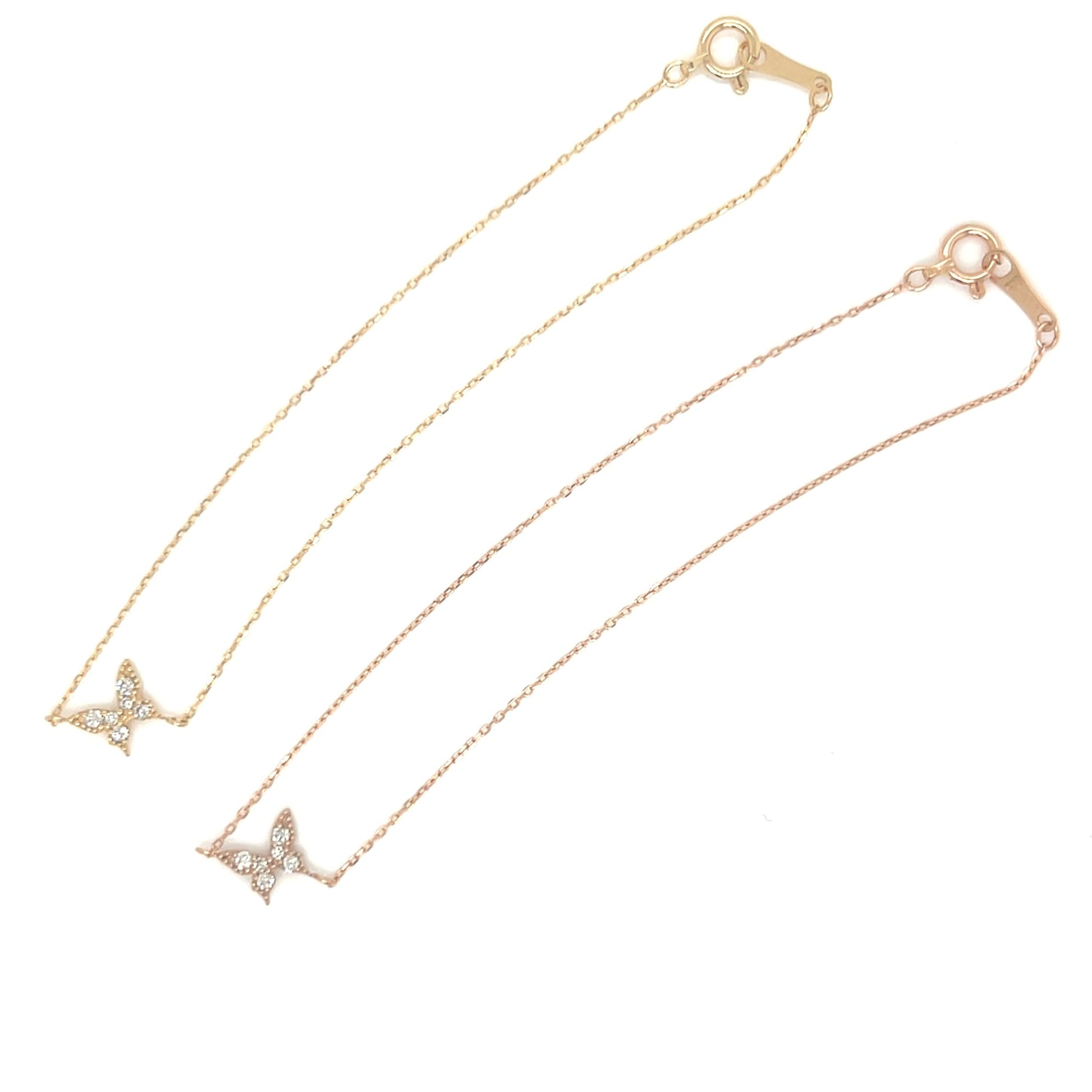 Single Butterfly Bracelet 0.05ct - JMW Jewelry Wholesale