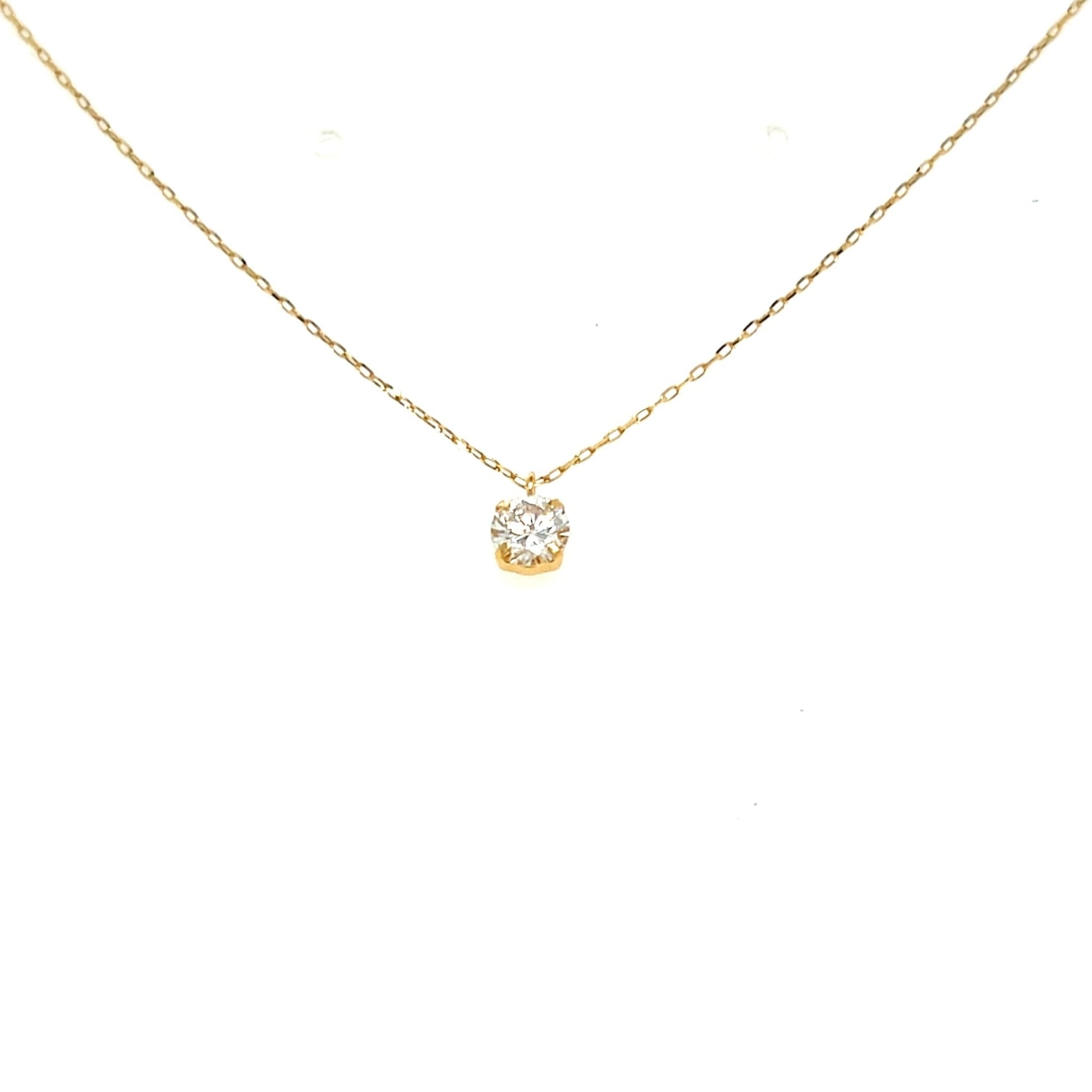 Single Dia 4 Prong Necklace 0.25ct - JMW Jewelry Wholesale
