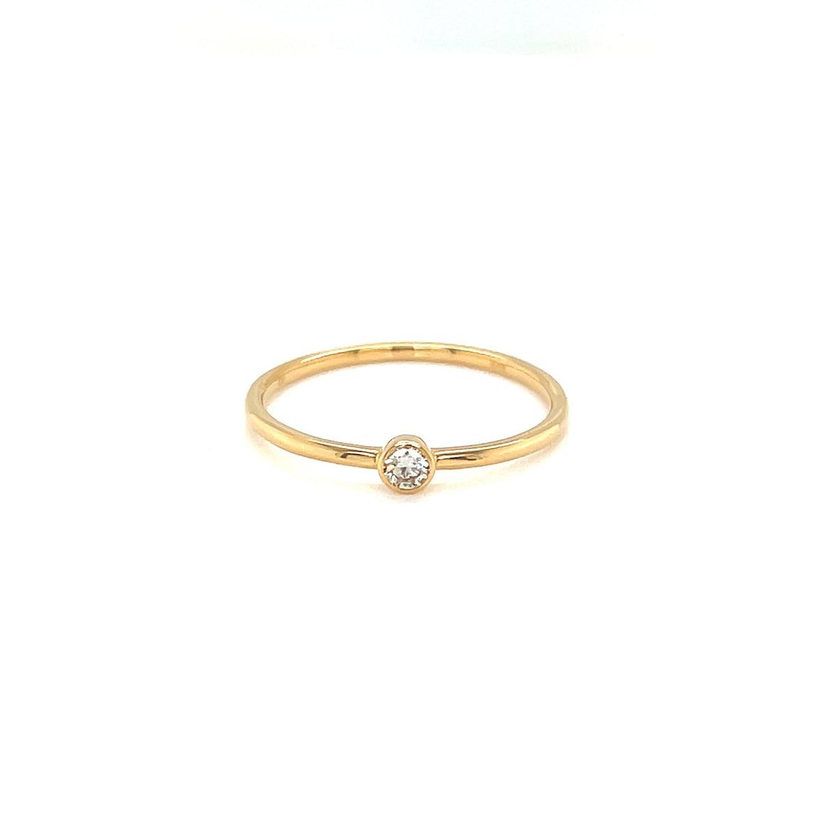 Single Dia Bezel Ring 0.07ct - JMW Jewelry Wholesale
