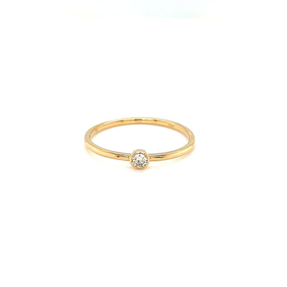 Single Dia Bezel Ring 0.07ct - JMW Jewelry Wholesale