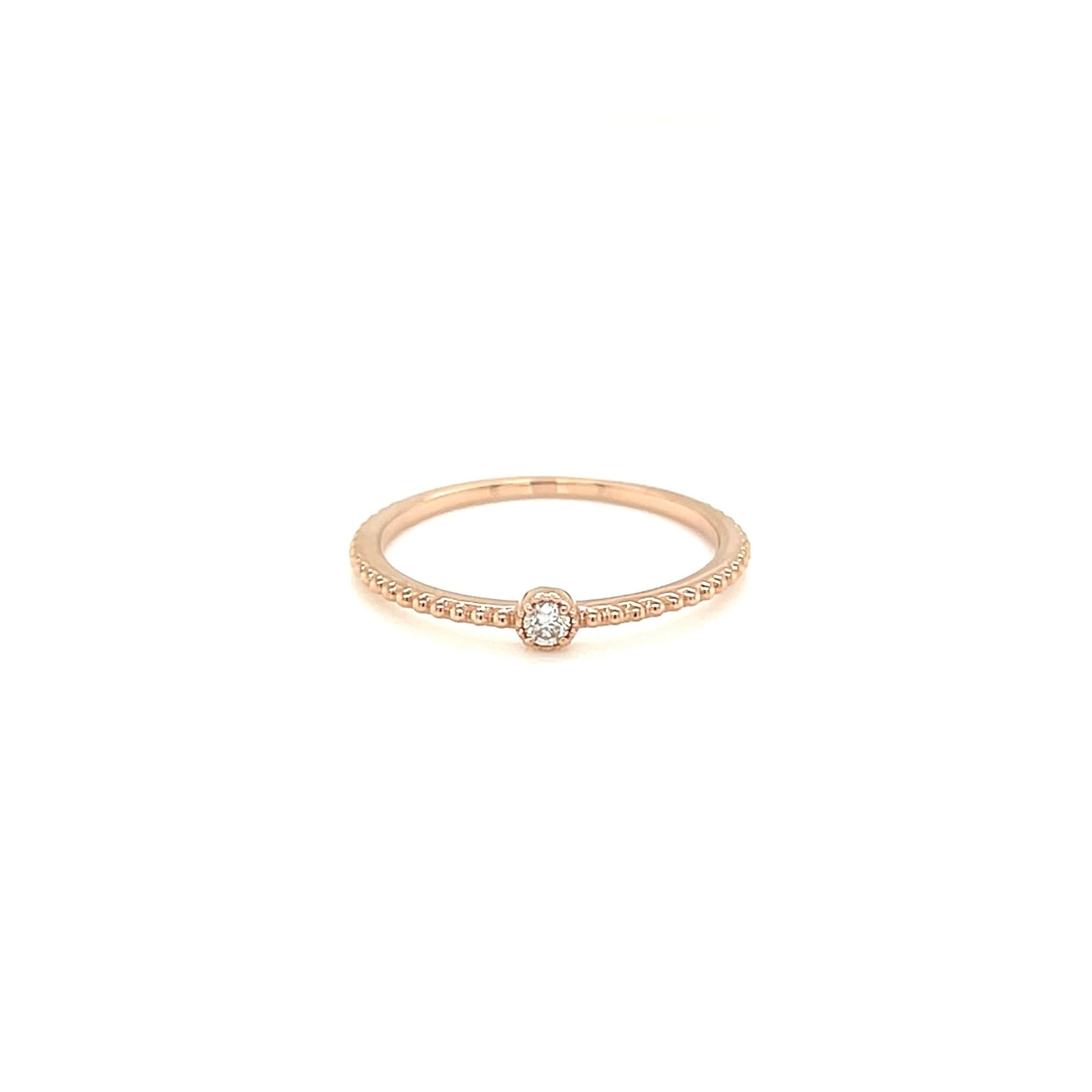 Single Dia Bezel Saw Ring 0.03ct - JMW Jewelry Wholesale