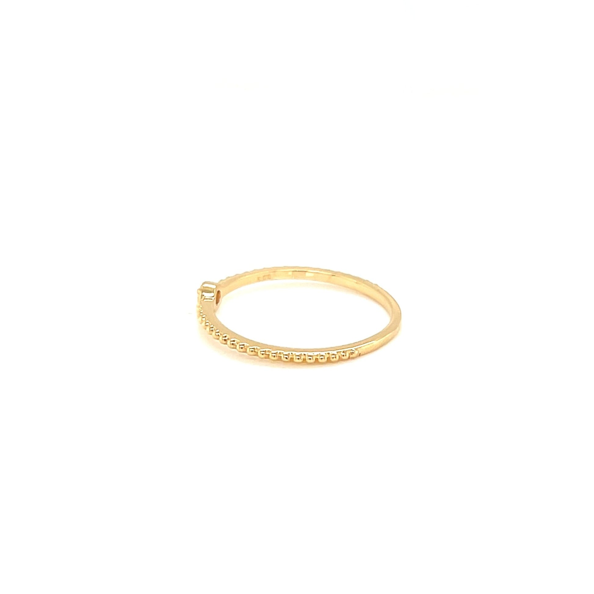 Single Dia Bezel Saw Ring 0.03ct - JMW Jewelry Wholesale