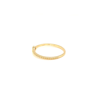 Single Dia Bezel Saw Ring 0.03ct - JMW Jewelry Wholesale