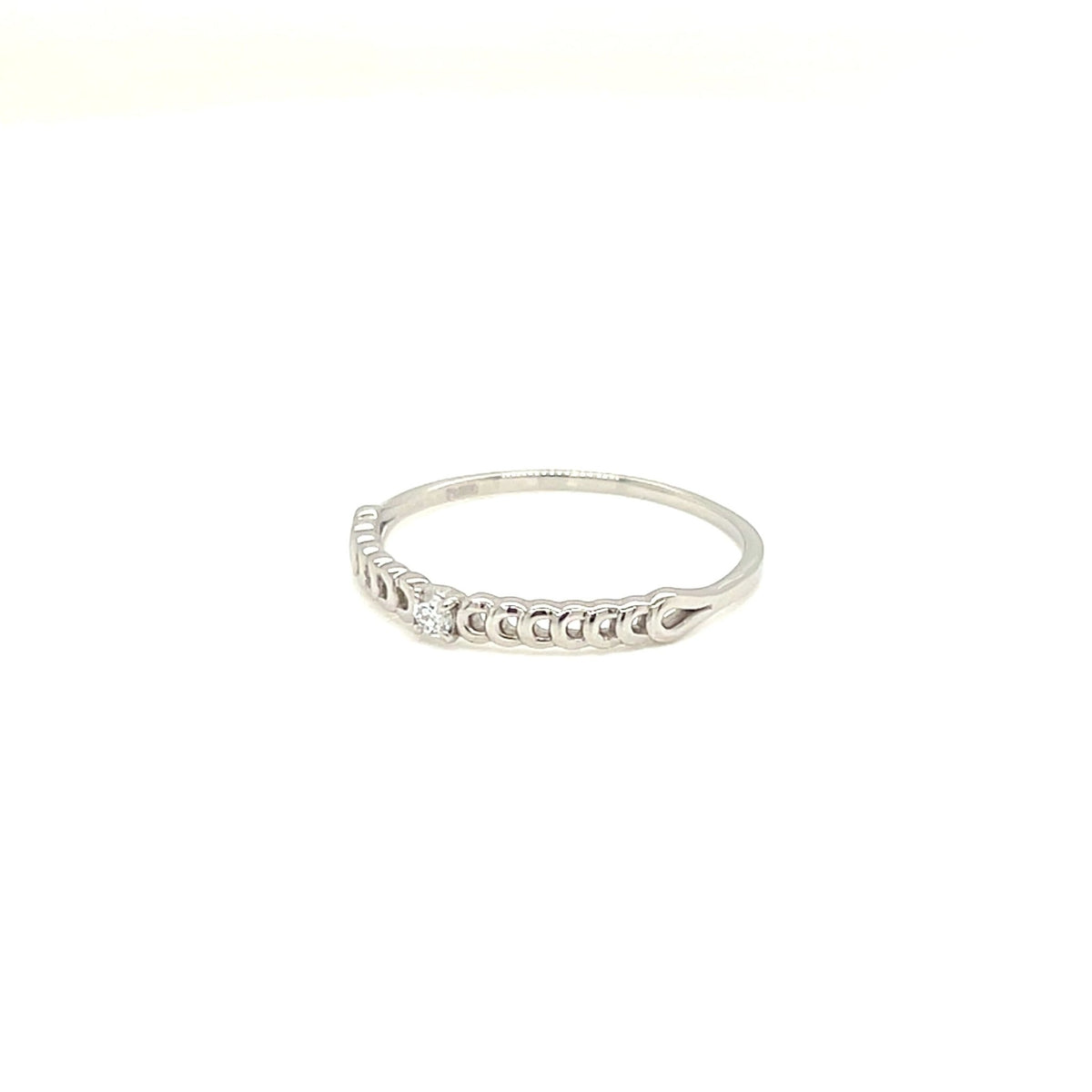 Single Dia Chain Ring 0.03ct - JMW Jewelry Wholesale