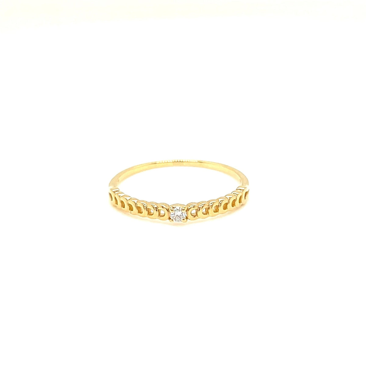 Single Dia Chain Ring 0.03ct - JMW Jewelry Wholesale