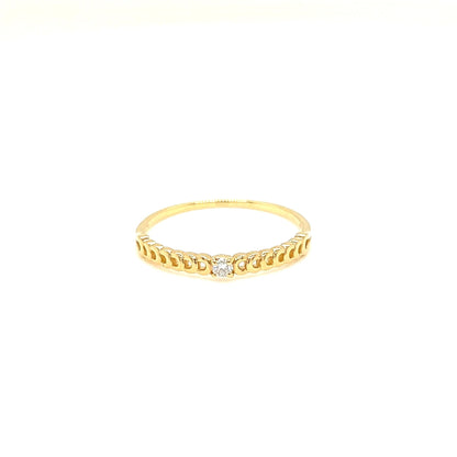 Single Dia Chain Ring 0.03ct - JMW Jewelry Wholesale