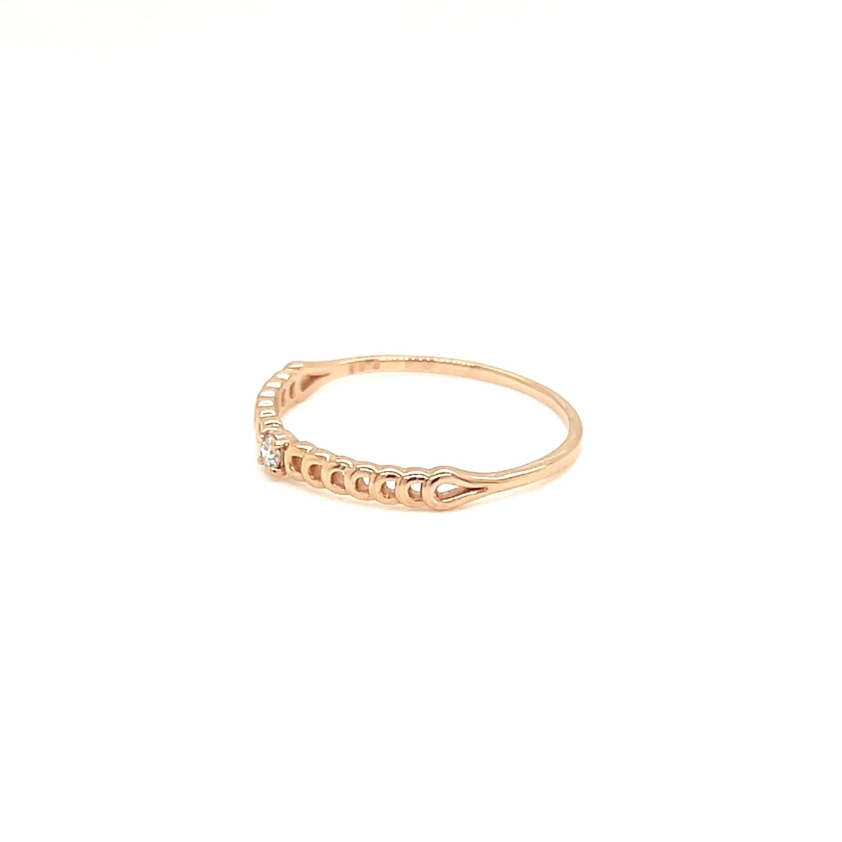Single Dia Chain Ring 0.03ct - JMW Jewelry Wholesale