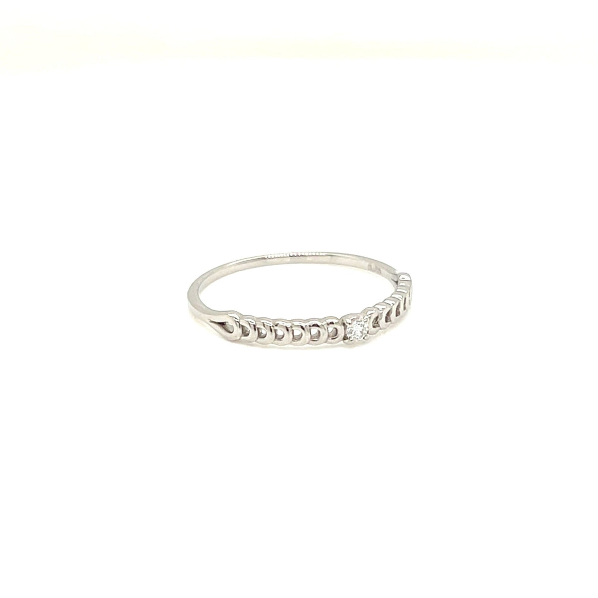 Single Dia Chain Ring 0.03ct - JMW Jewelry Wholesale
