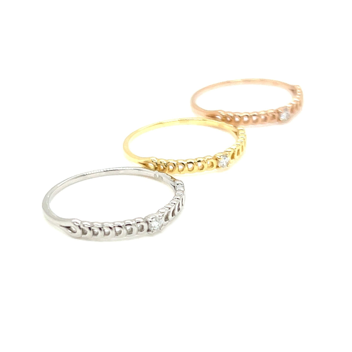 Single Dia Chain Ring 0.03ct - JMW Jewelry Wholesale