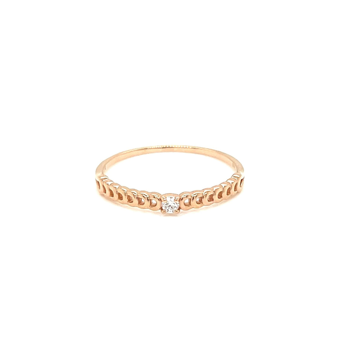 Single Dia Chain Ring 0.03ct - JMW Jewelry Wholesale