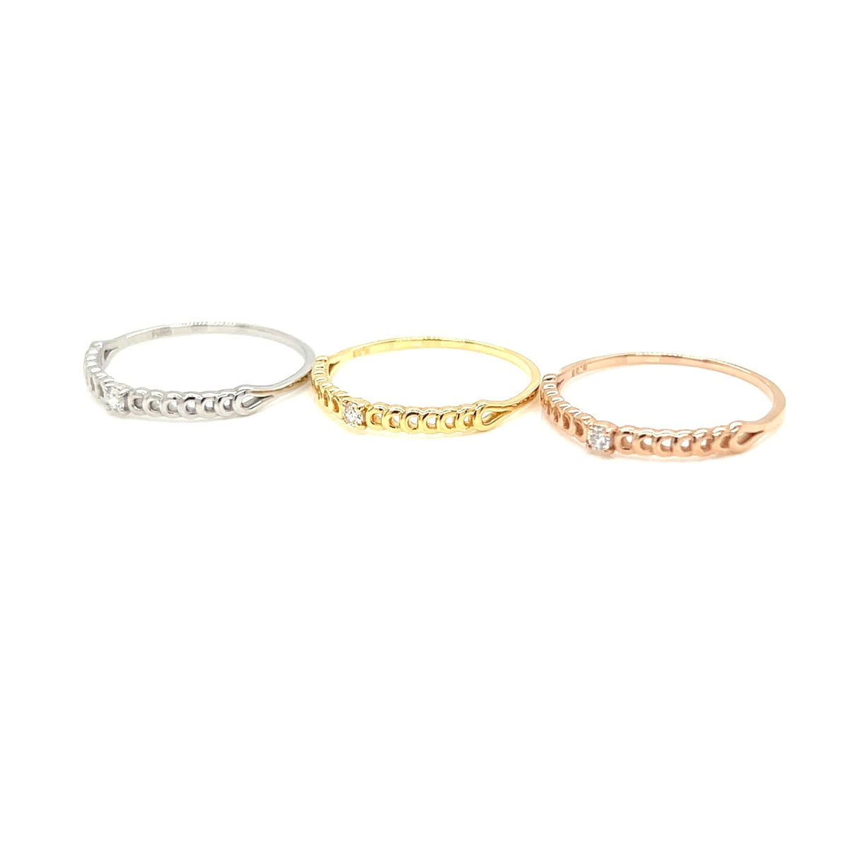 Single Dia Chain Ring 0.03ct - JMW Jewelry Wholesale