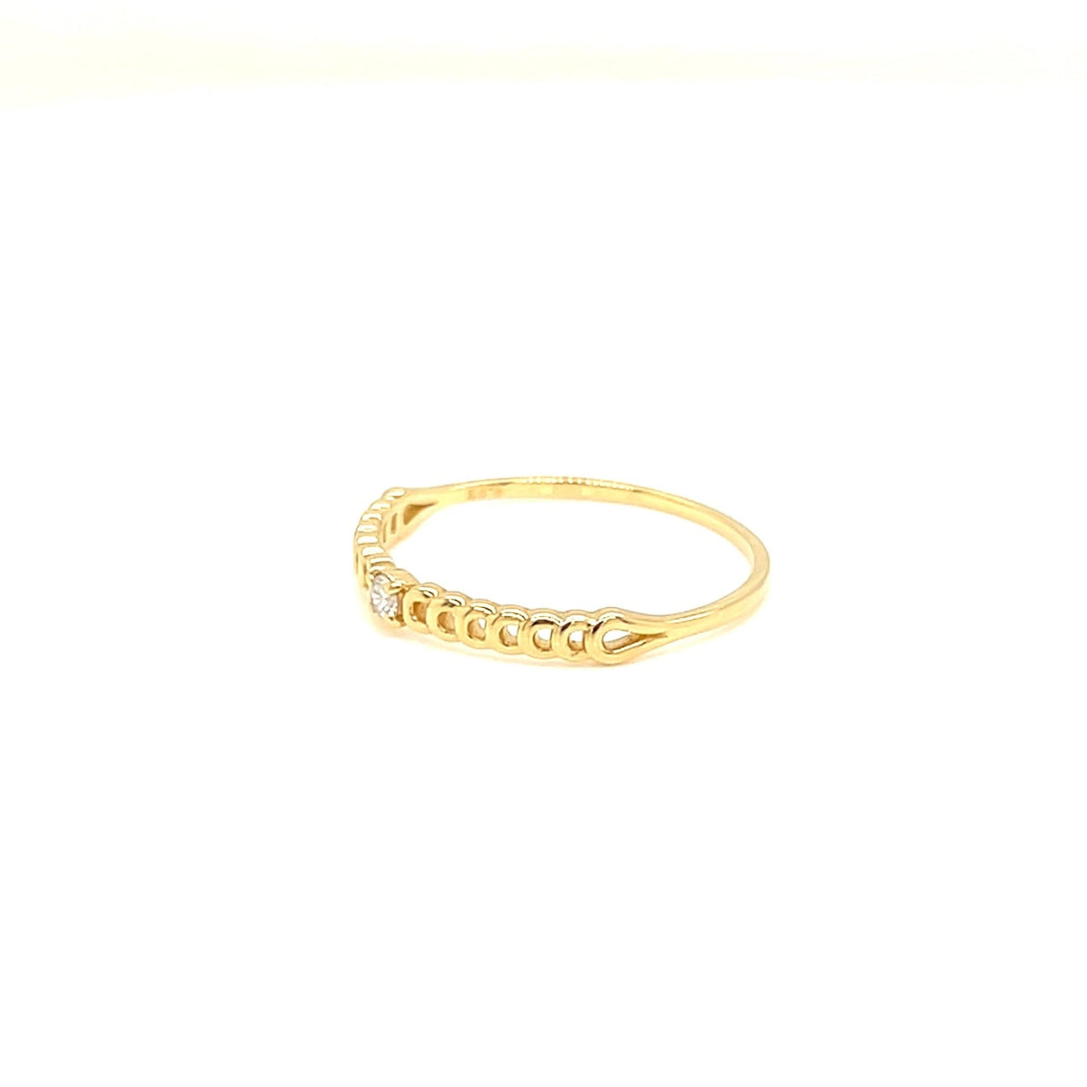 Single Dia Chain Ring 0.03ct - JMW Jewelry Wholesale
