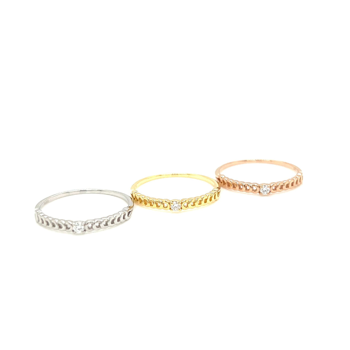 Single Dia Chain Ring 0.03ct - JMW Jewelry Wholesale