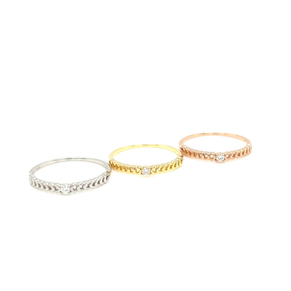 Single Dia Chain Ring 0.03ct - JMW Jewelry Wholesale