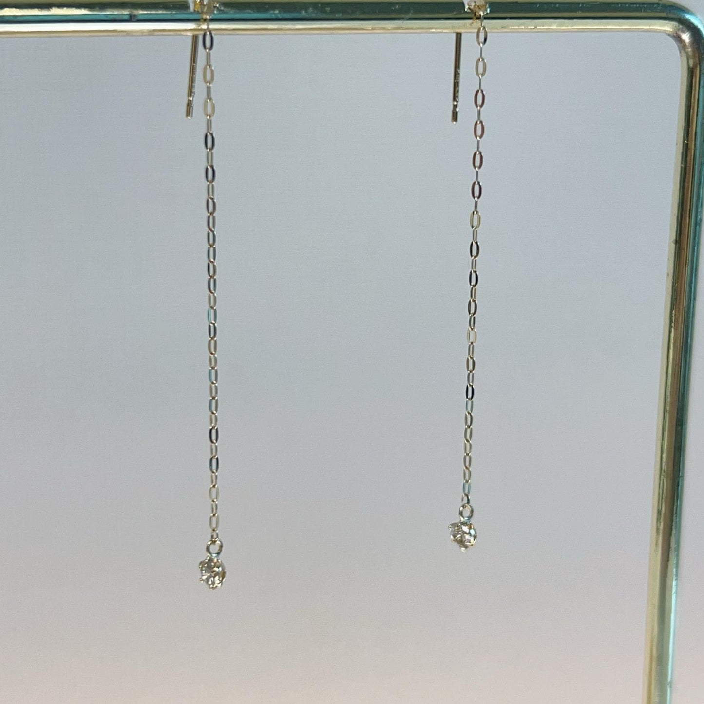 Single Dia Dangle Earrings 0.14ct - JMW Jewelry Wholesale