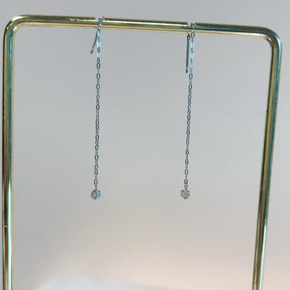 Single Dia Dangle Earrings 0.14ct - JMW Jewelry Wholesale