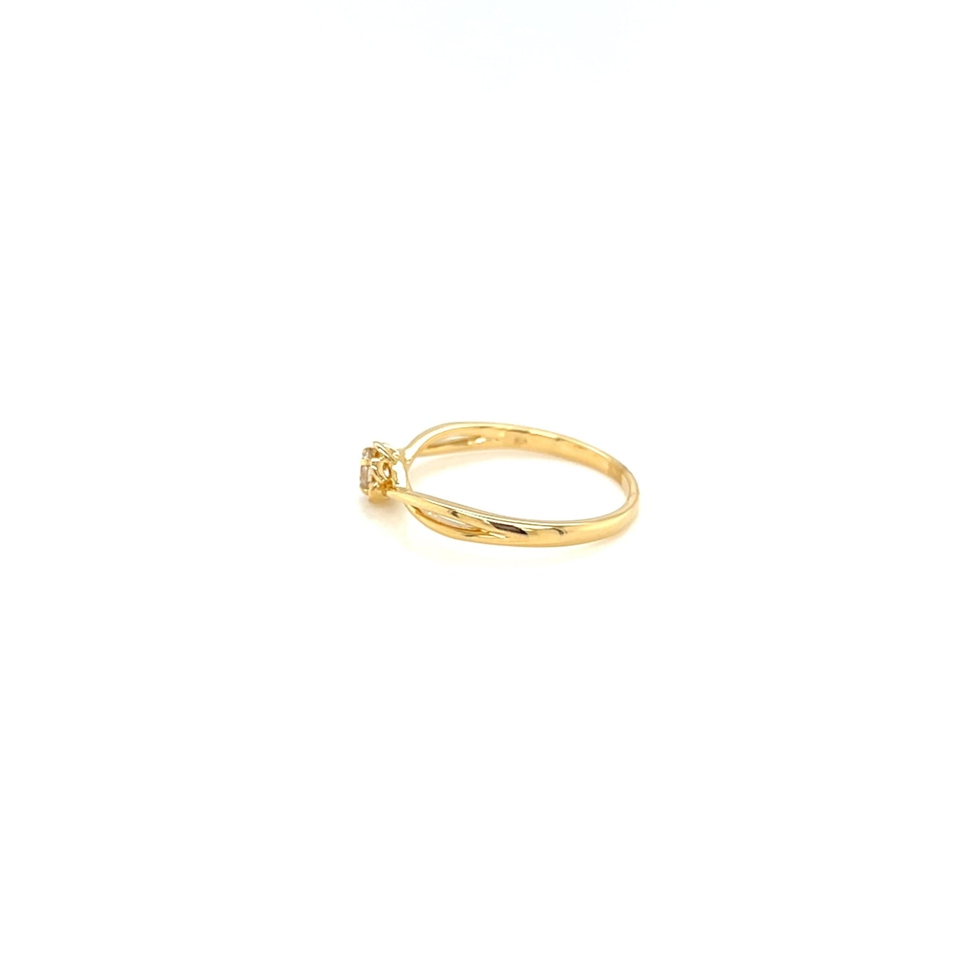 Single Dia Flower Ring 0.12ct - JMW Jewelry Wholesale