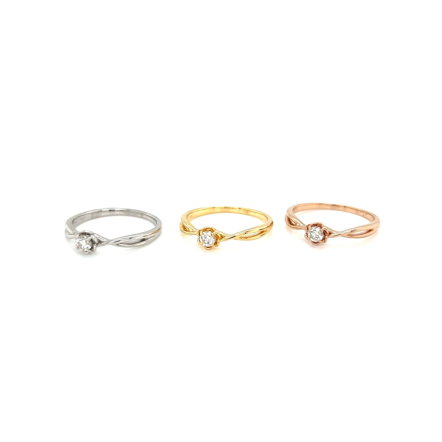 Single Dia Flower Ring 0.12ct - JMW Jewelry Wholesale