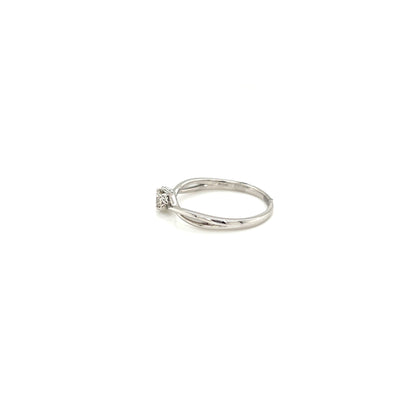 Single Dia Flower Ring 0.12ct - JMW Jewelry Wholesale