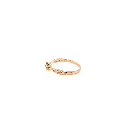 Single Dia Flower Ring 0.12ct - JMW Jewelry Wholesale