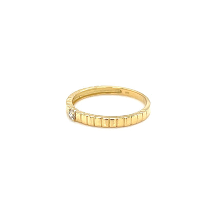 Single Dia Gold Line ring 0.06ct - JMW Jewelry Wholesale