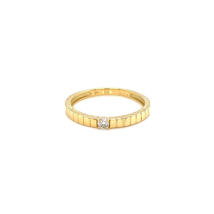 Single Dia Gold Line ring 0.06ct - JMW Jewelry Wholesale