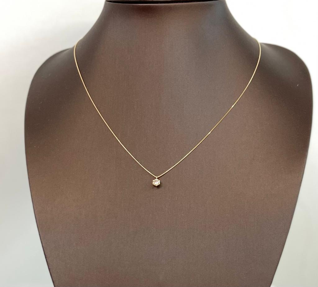 Single Dia Necklace 0.3ct - JMW Jewelry Wholesale