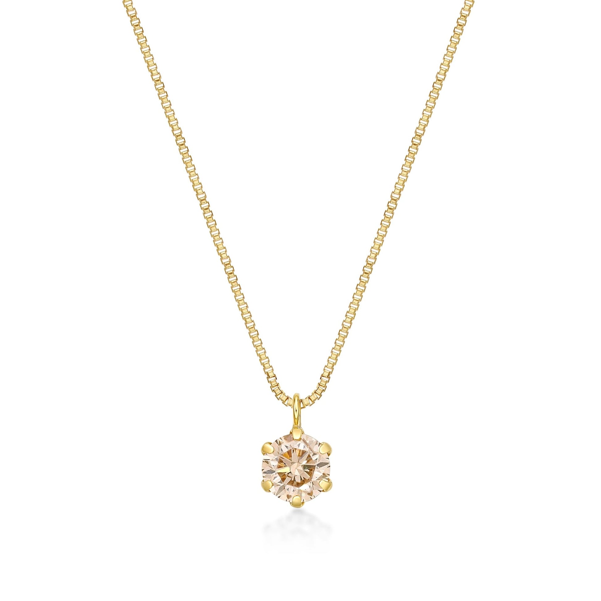 Single Dia Necklace 0.3ct - JMW Jewelry Wholesale