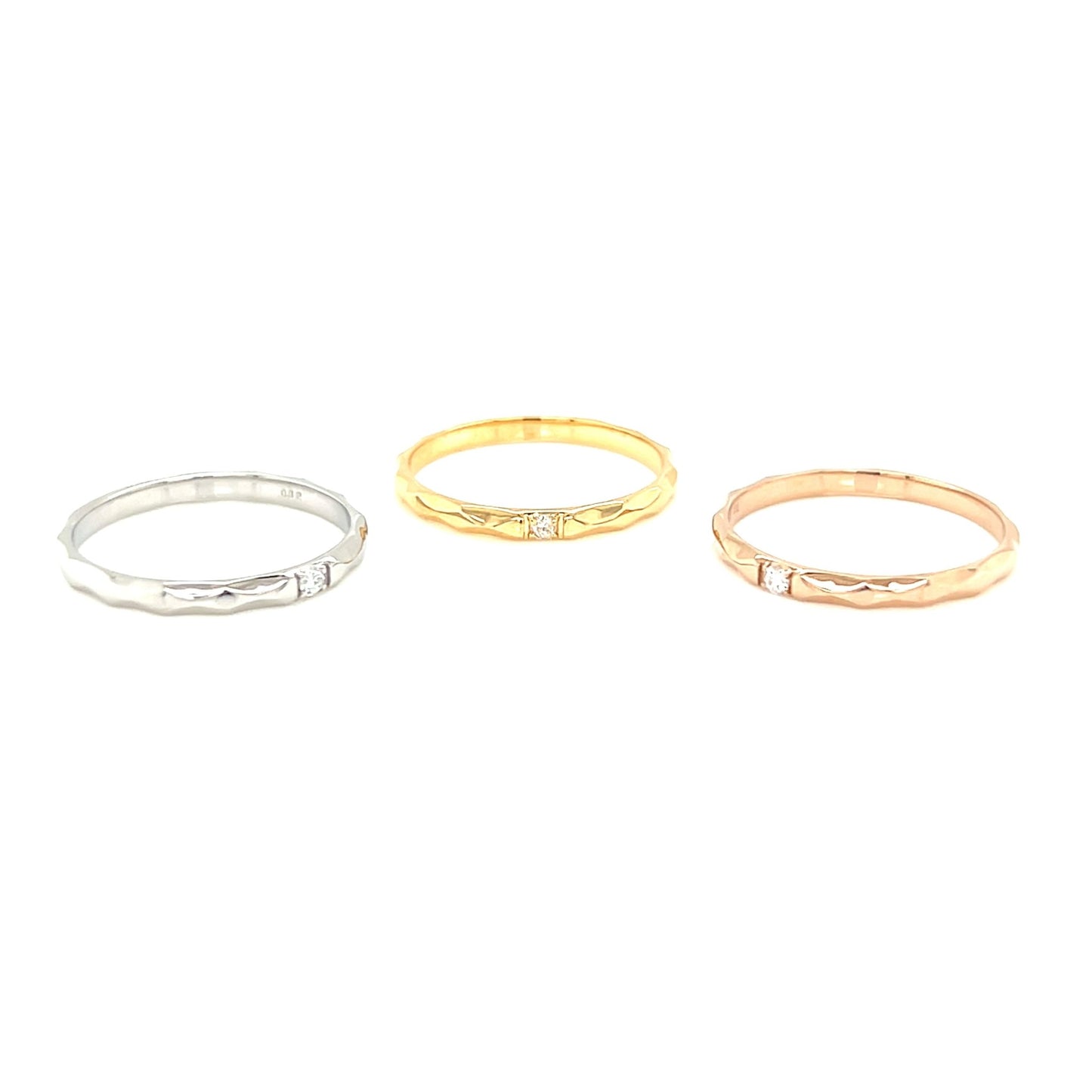 Single Dia Rough ring 0.02ct - JMW Jewelry Wholesale