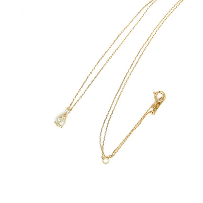 Slight Yellow diamond Pear Shape Necklace 0.23/0.01ct - JMW Jewelry Wholesale