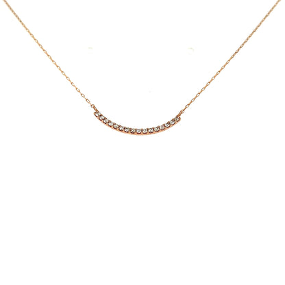 Straight Smile Necklace 0.12ct - JMW Jewelry Wholesale