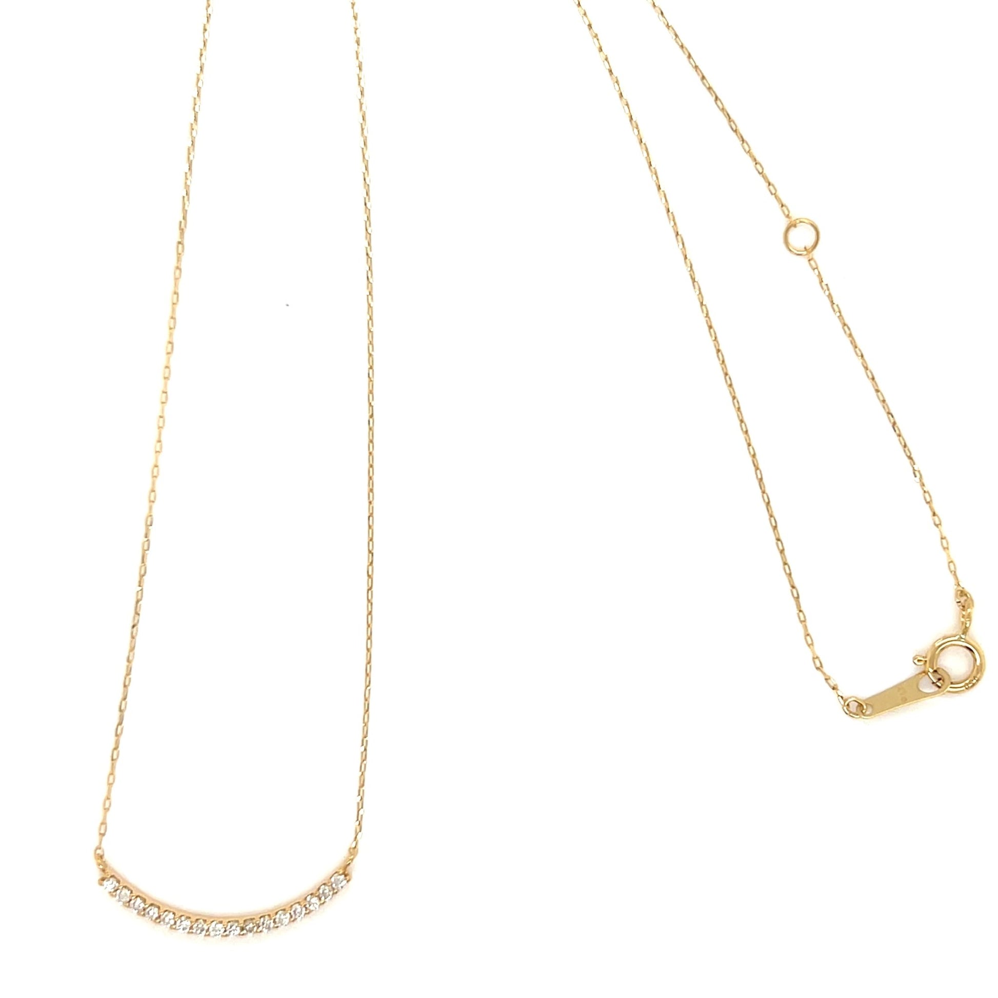 Straight Smile Necklace 0.12ct - JMW Jewelry Wholesale