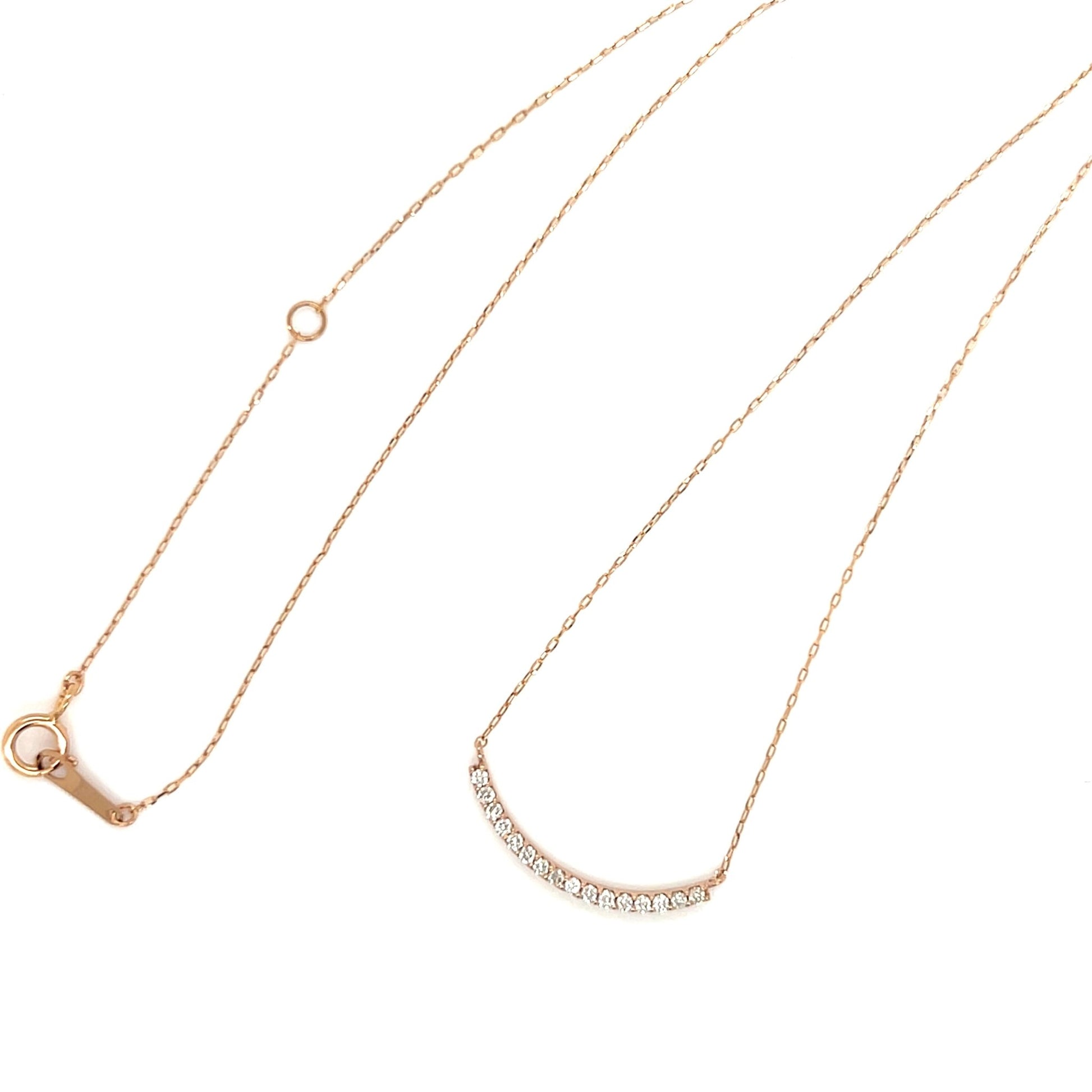 Straight Smile Necklace 0.12ct - JMW Jewelry Wholesale