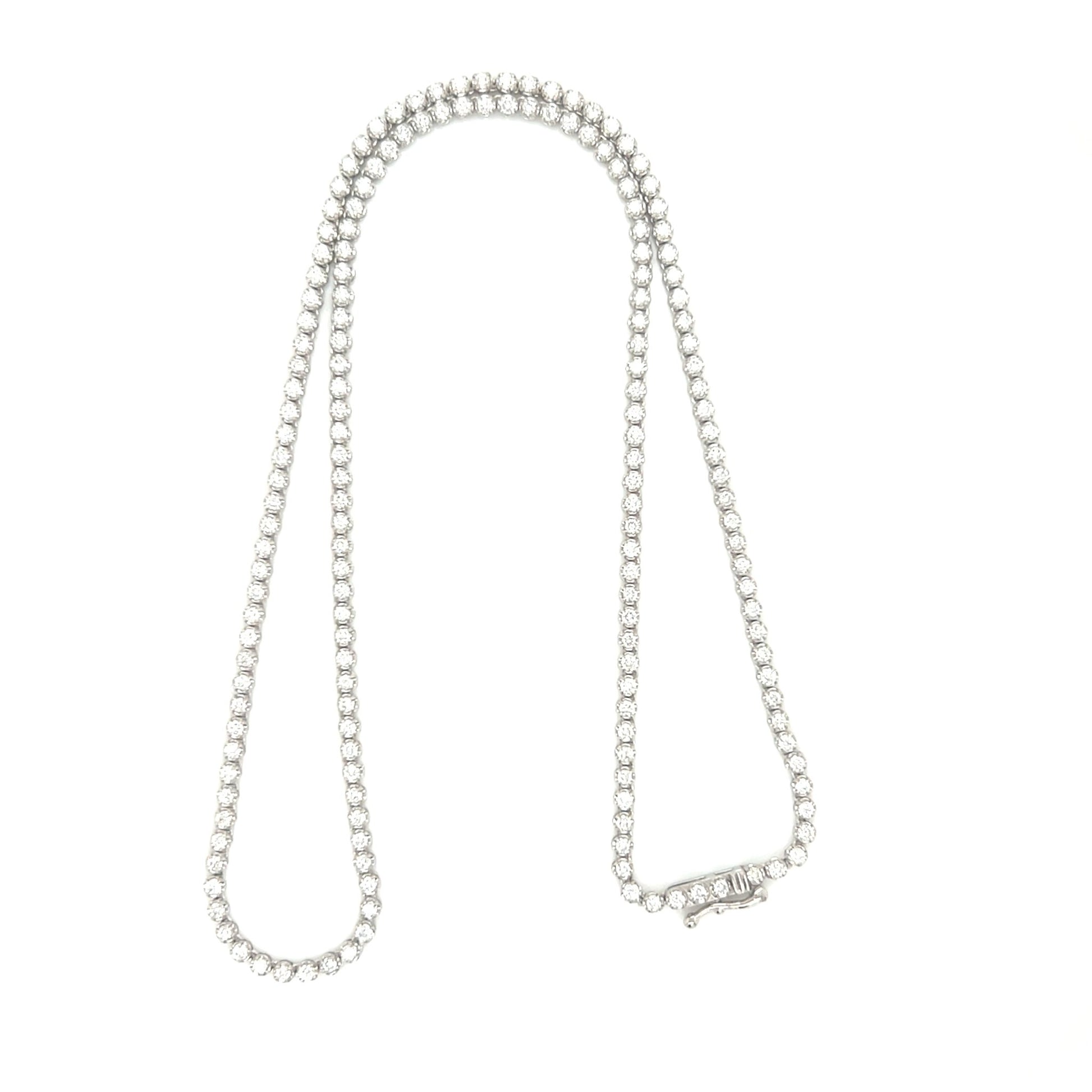 Straight type Tennis S Necklace 3ct - JMW Jewelry Wholesale