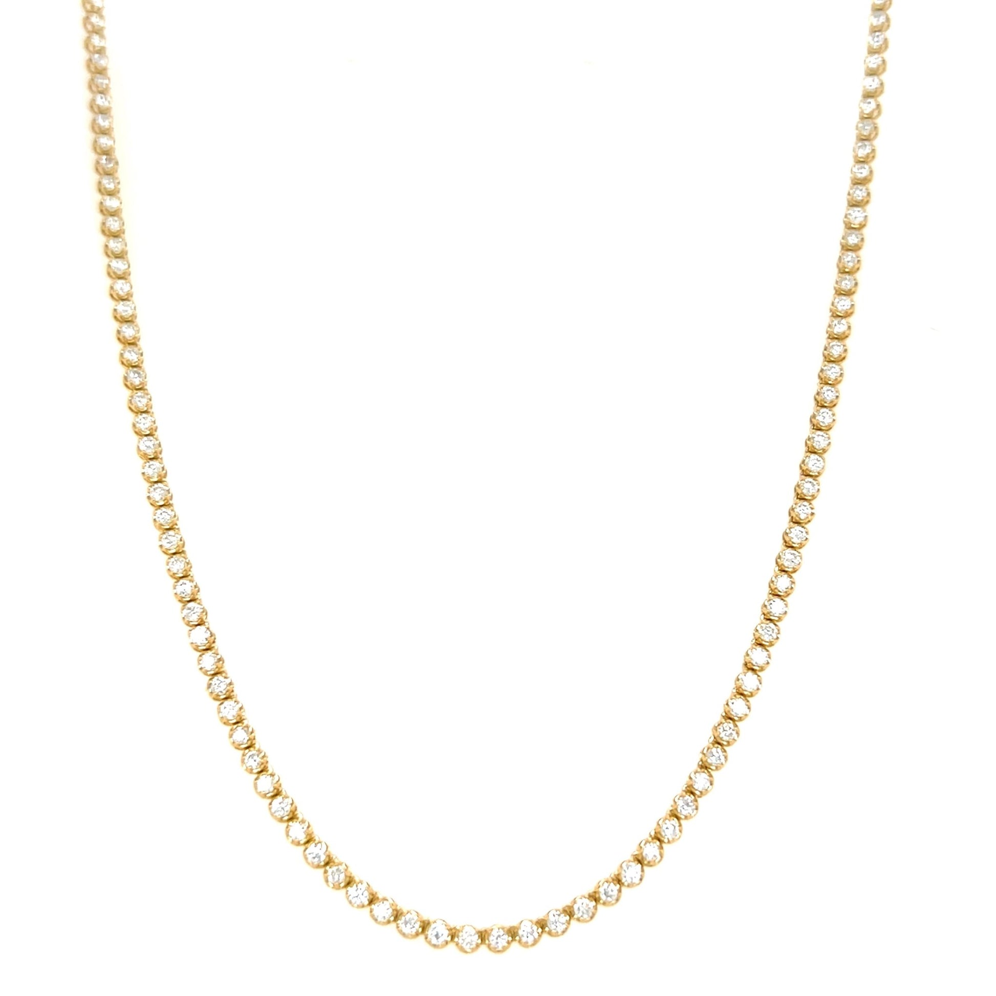 Straight type Tennis S Necklace 3ct - JMW Jewelry Wholesale