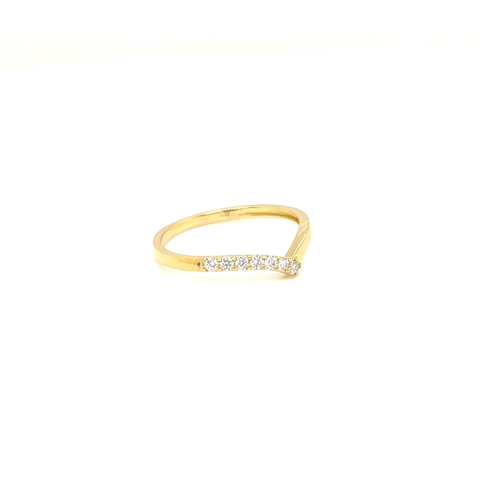 Streamline Half Wave Ring 0.1ct - JMW Jewelry Wholesale