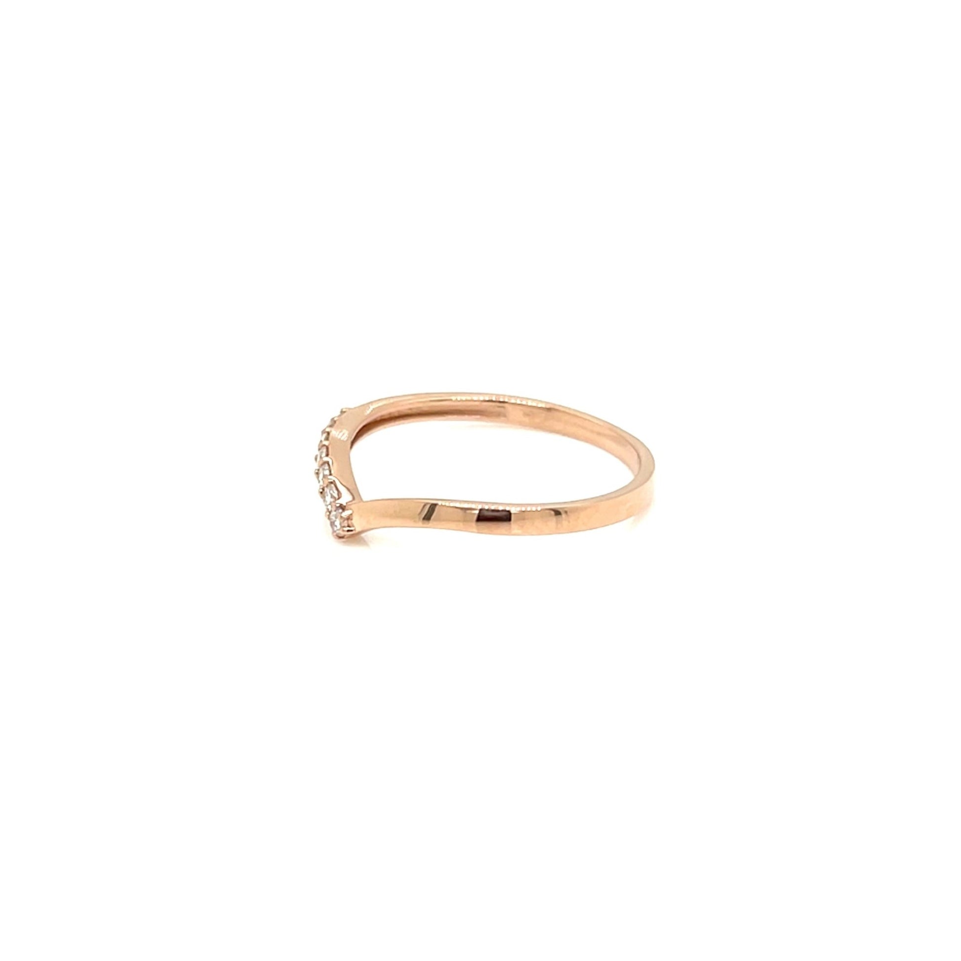 Streamline Half Wave Ring 0.1ct - JMW Jewelry Wholesale