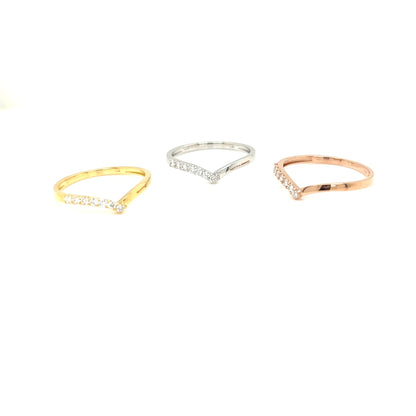 Streamline Half Wave Ring 0.1ct - JMW Jewelry Wholesale
