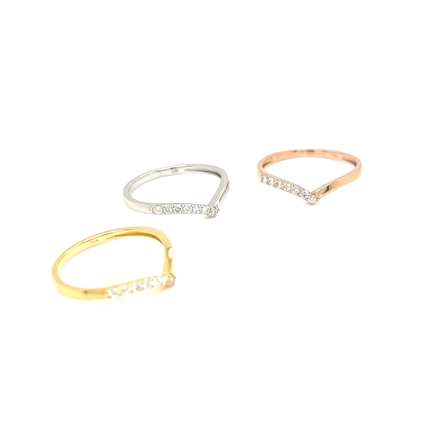 Streamline Half Wave Ring 0.1ct - JMW Jewelry Wholesale