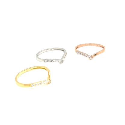Streamline Half Wave Ring 0.1ct - JMW Jewelry Wholesale